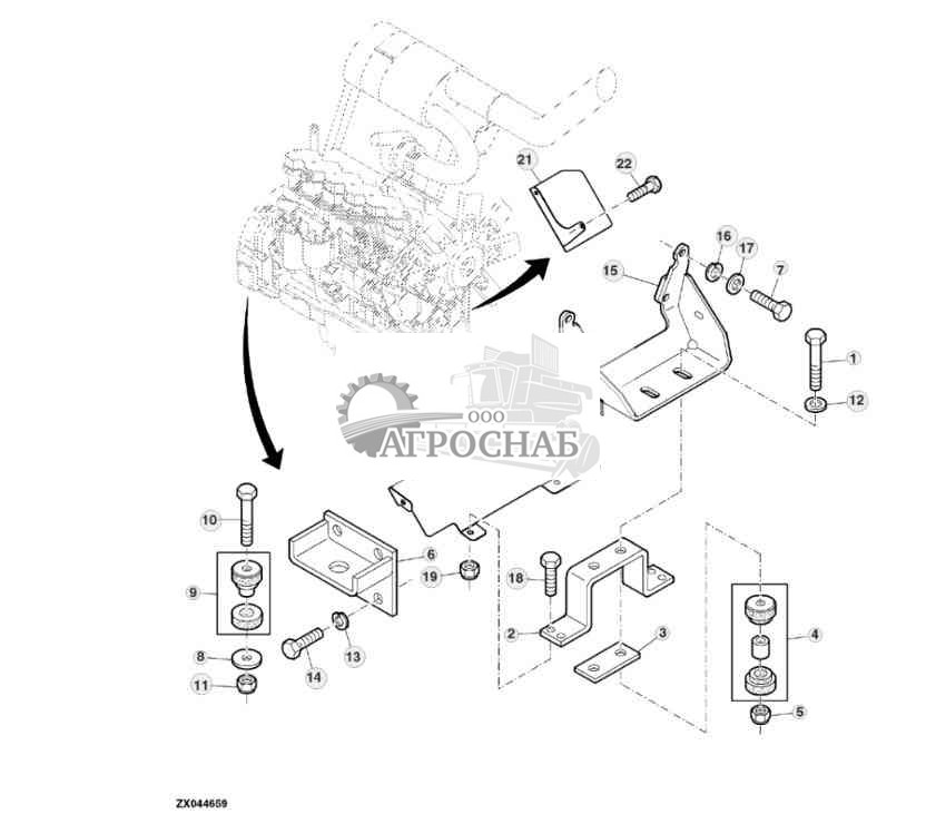 Опора двигателя 